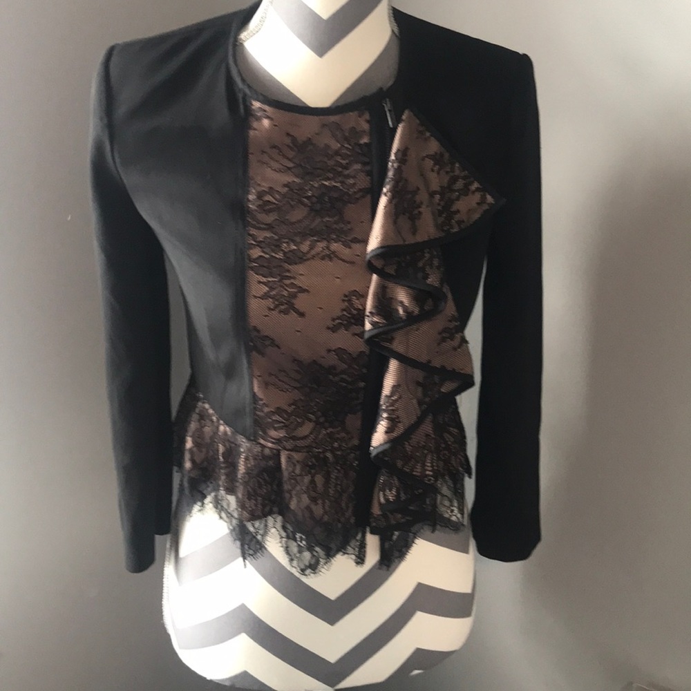 BCBG MAXAZRIA LACE JACKET